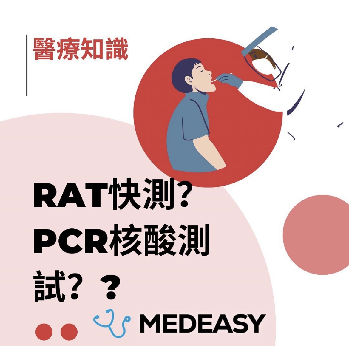 【醫療知識】RAT快測？PCR?